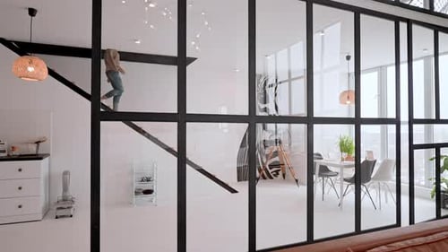 Female Move in Home Daytime