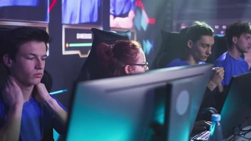 Young Adults Participating in a Gaming Competition