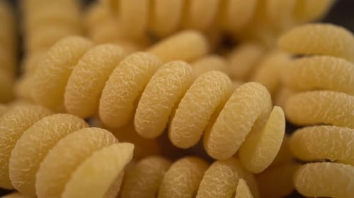 Macro Rotation Bucati Fusilli Pasta
