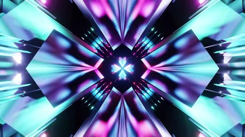 Vj Loop Kaleidoscope Background For Music 4K
