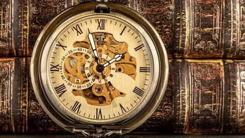 Antikes Zifferblatt Nahaufnahme. Vintage-Taschenuhr