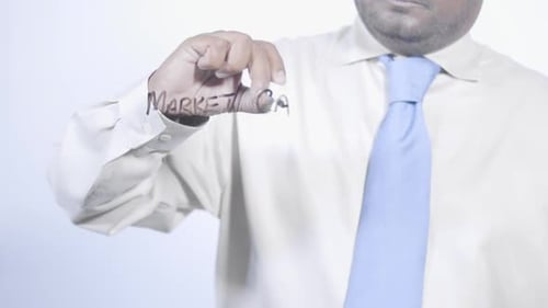 Asian Indian Businessman Writes Market Cap