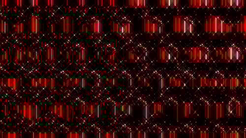 Abstract Red Glowing Digital Geometric Sparkle Background