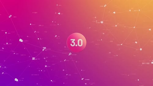 Web 3.0 Internet Technology Animation 4K
