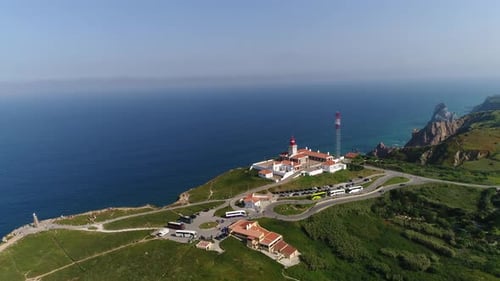 Sea View of Cabo da Roca Lightouse. Sintra, Portugal