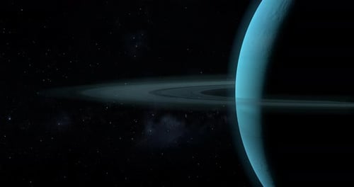 Uranus-Planet im Weltraum
