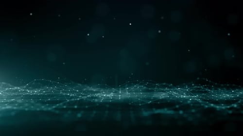 Futuristic Plexus Network Wave Loop Background