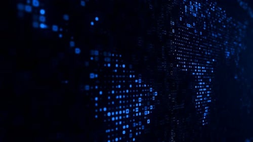 Black blue hexadecimal big data digital code futuristic information technology