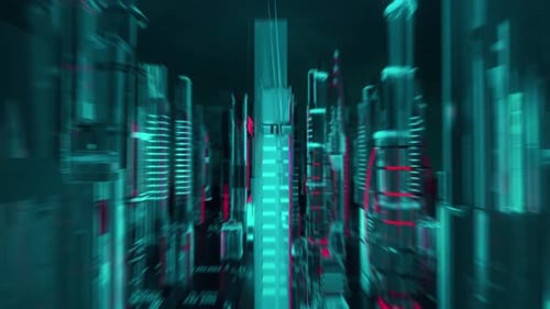 Futuristic Corporate Digital Information Network Opener