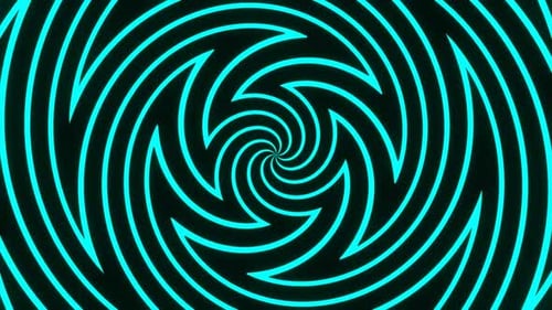Un fond de cercles tourbillonnants couleur menthe VJ Loop 02