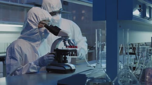 Scientists Working in a Research Laboratory