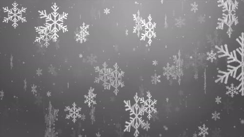 Fliegende Schneeflocken auf hellem Weiß. Winter Zusammenfassung Fallender Schnee.
