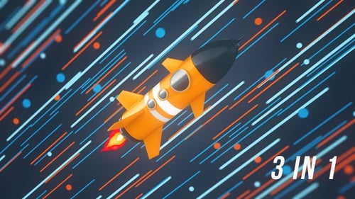 Flug mit Weltraumraketen