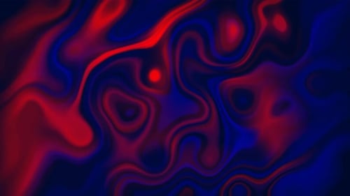 Dynamic Abstract Red and Blue Fluid Motion Background