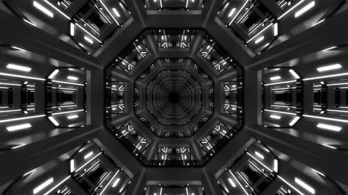 Túnel abstracto oscuro 4K