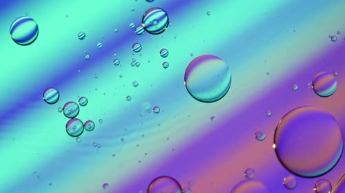 Colorful Abstract Fluid Bubbles in Motion