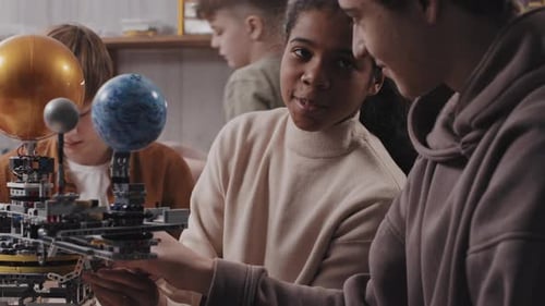 Kids Enjoying Construction Class