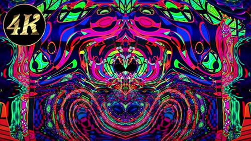 Psicodélico colorido, 4 K