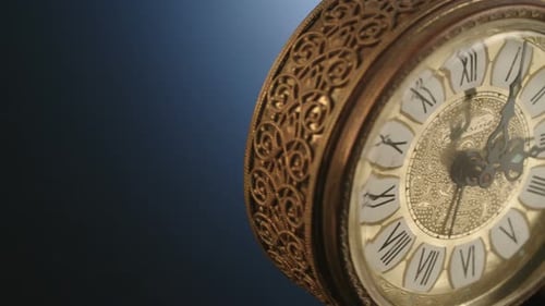 Close Up of an Ornate Clock