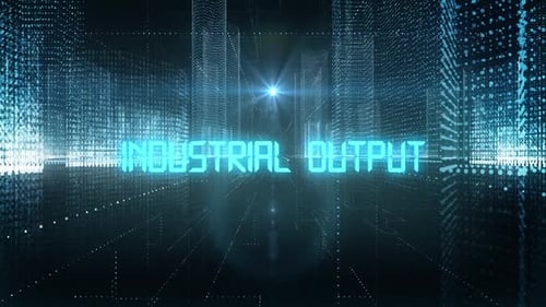 Skyscrapers Digital City Tech Word Industrial Output