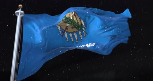 Flagge des amerikanischen Bundesstaates Oklahoma