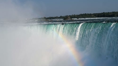 The horse shoe falls at Niagara Falls in Ontario