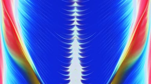 Abstract Symmetrical Background in Blue and Red