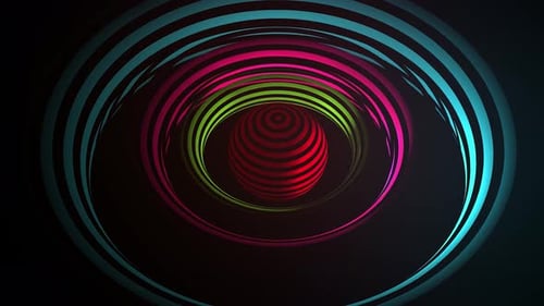 Glowing Shapes rotating