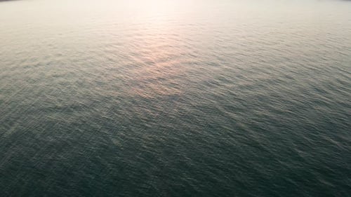 Océano, olas, mar, atardecer
