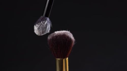 Cosmetic Brush with Powder Explosion