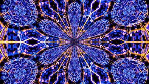 Kaleidoscope video background for VJ