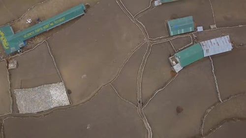 Aerial Footage Of Nepal Village
