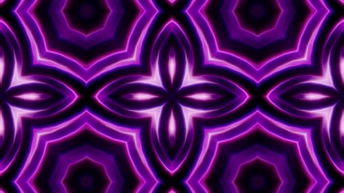 Purple Kaleidoscope Loop 4K 09