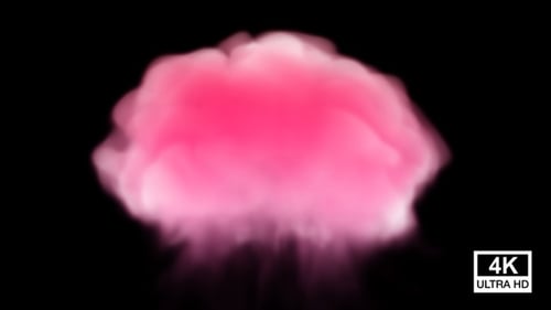 Soft Pink Smoke Cloud Transition Element