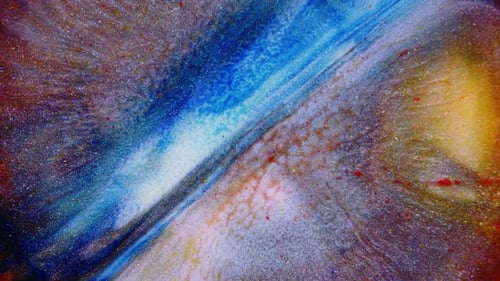 Divergent Drop on a Multicolored Background of Red Blue Yellow Green Colors and Shades