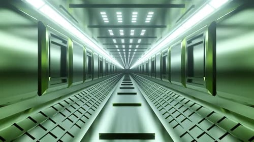 Futuristic Sci-Fi Tunnel Loop Background