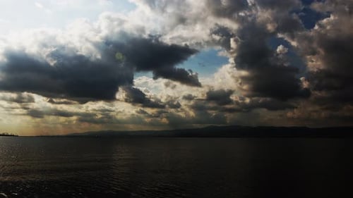 The Sea And Clouds Landscape Time Lapse