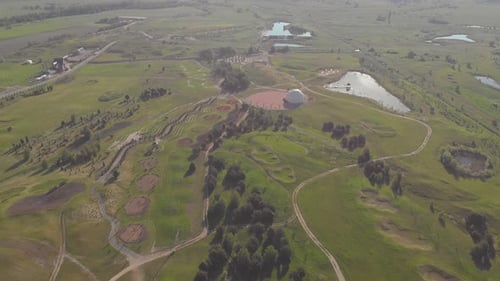 Paisaje de Hangar con