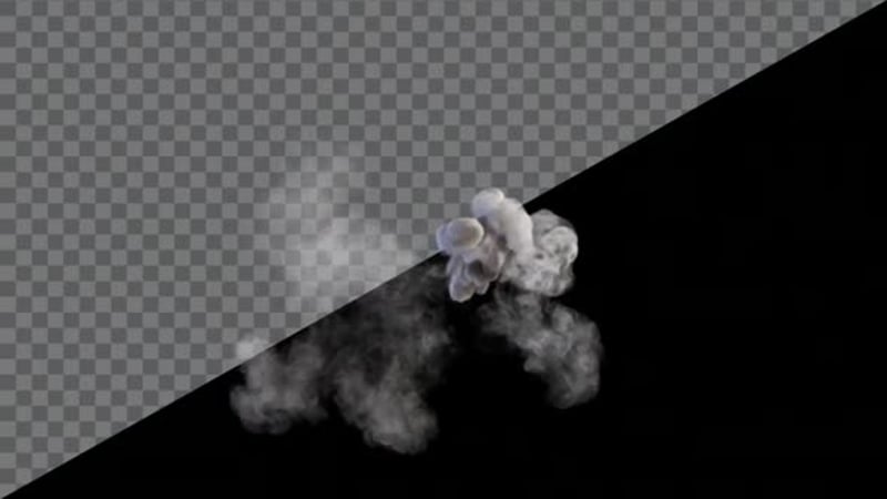 Realistic Ground Dust Cloud Effect Transition, Elements Motion Graphics ...