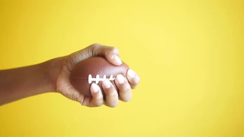 Hand and Finger Strengthening Exercises on Yellow Background
