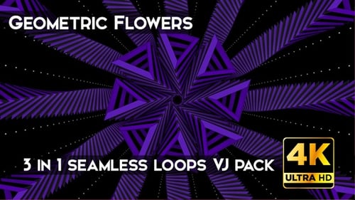 Abstract Geometric Tunnel Rotating Loop Motion Background