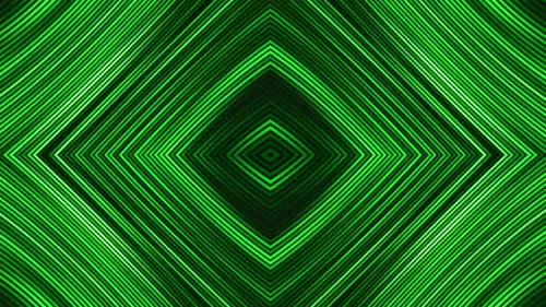 Motif en forme de losange avec lignes clignotantes colorées