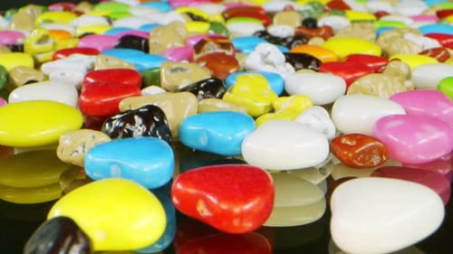 Colorful Candy Rock Close Up