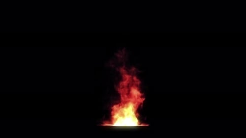 Realistic Fire Element Ignition and Burning Animation