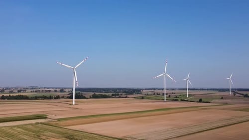 Windmills in the Field Green Energy