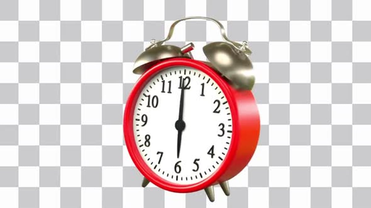 Alarm Clock Ringing In The Morning Loop, Overlays Motion Graphics ft ...