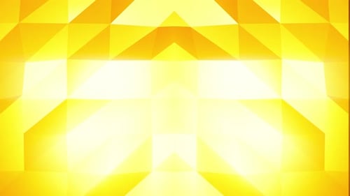 Bright Yellow Geometric Abstract Background Loop Animation