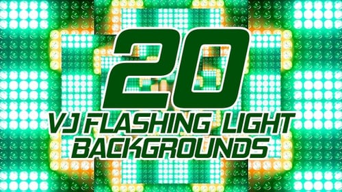 Abstract Geometric Flashing Lights Stage Background