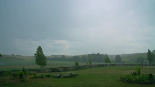 Rainy Day Outside the City