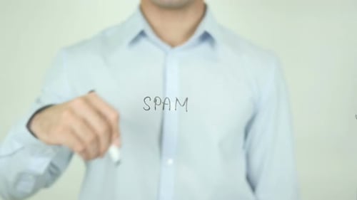 Writing Spam on Clear Surface with Marker